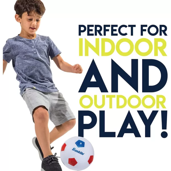 Franklin Sports Kids Mini Soccer Goal Sets  Backyard  Indoor Mini Net and Ball Set with Pump  Portable Folding Youth Soccer Goal Sets for Kids  Toddlers  24quot x 16quotRedBlueYellow