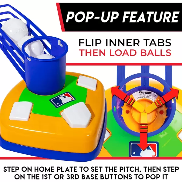 Franklin Sports Kids Teeball Tee  2in1 Super Star Batter  Youth Baseball and Teeball Batting Tee  Pitching Machine  Perfect Kids  Toddlers Toy Set