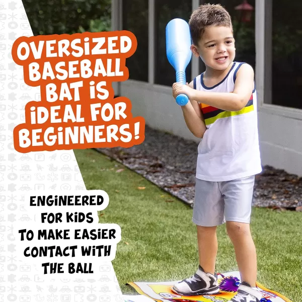 Franklin Sports Learn Your Stance Baseball Set Perfect for Toddlers and Kids  Includes Bat and Balls  Improve Batting Skills  Outdoor Sports Baseball