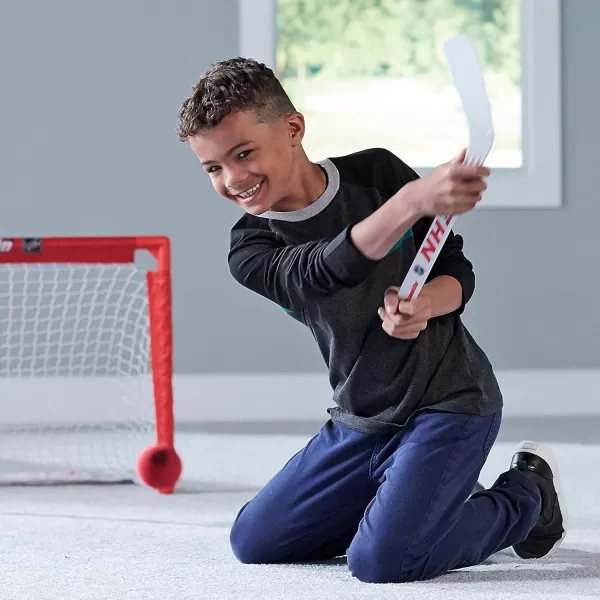 Franklin Sports Mini Hockey Stick and Ball Set  Play Knee Hockey Anytime  Kids Knee Hockey Set  Includes 2 Mini Sticks and 2 Foam Balls  NHL