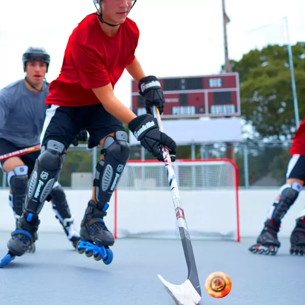 Franklin Sports Street Hockey Balls  NHL  High Density  3 Pack  Orange