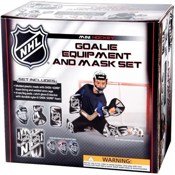 Franklin Sports 12436 NHL Mini Hockey Goalie Equipment with Mask Set