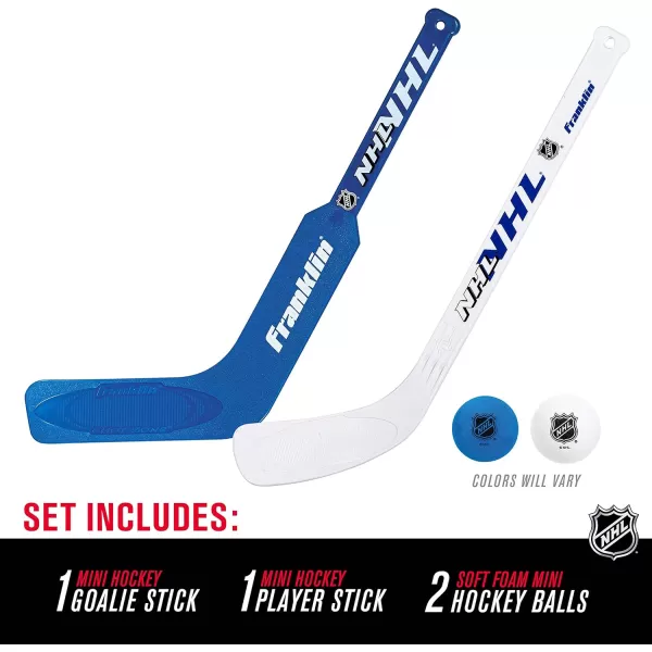 Franklin Sports Mini Hockey Goalie Stick Player Stick ampamp Ball Set Colors may vary