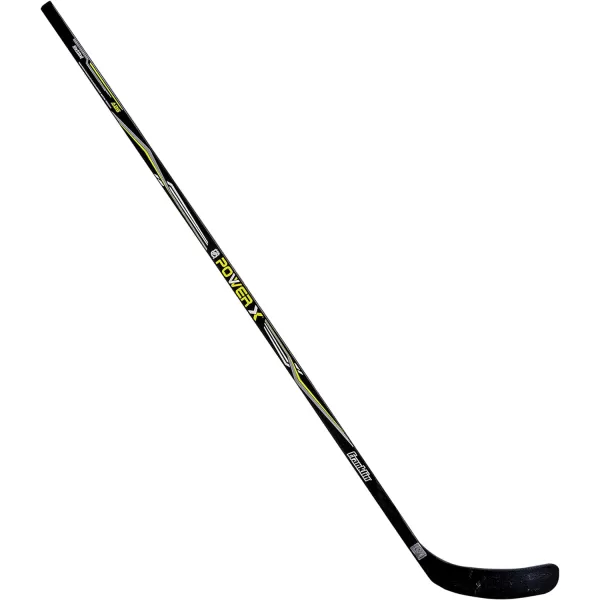 Franklin Sports Power X Junior Street Hockey Sticks  Youth Outdoor Street Hockey Stick  Right  Left Handed Kids Hockey Sticks  Wood  Fiberglass Shaft  One Piece Stick  58quot  52quot Inch Sizes52Inch Junior