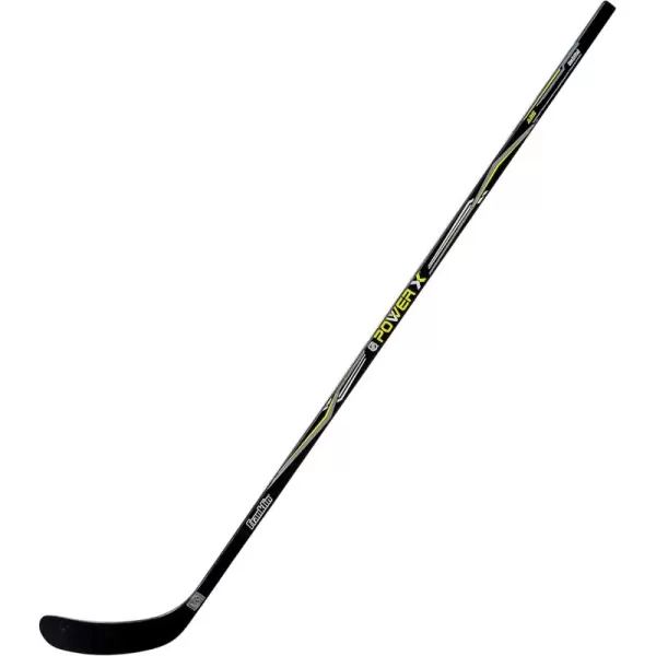 Franklin Sports Power X Junior Street Hockey Sticks  Youth Outdoor Street Hockey Stick  Right  Left Handed Kids Hockey Sticks  Wood  Fiberglass Shaft  One Piece Stick  58quot  52quot Inch Sizes58Inch Senior