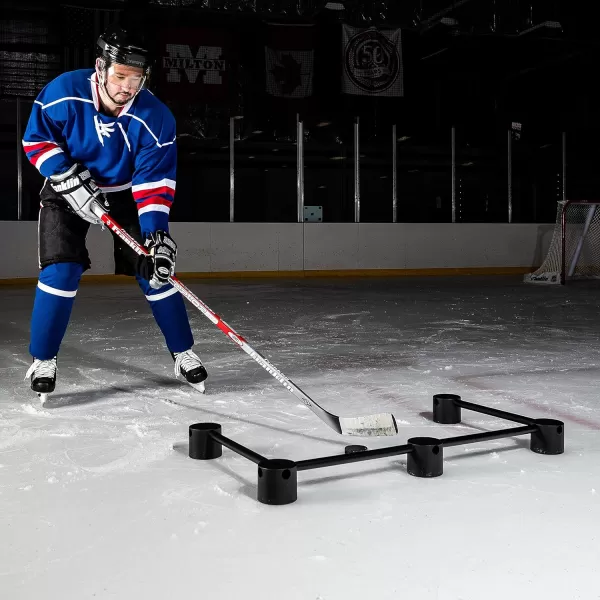Franklin Sports Hockey Stick Handling Trainer Aid  Puck  Stickhandling Skills Training Aid  72quot Portable Puck Handling Training Aid for On  Off Ice Skill Drills  Practice
