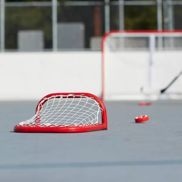 Franklin Sports Mini Skills Street Hockey Goal  Outdoor  Indoor Steel Mini Hockey Net  Perfect for Practice and Training