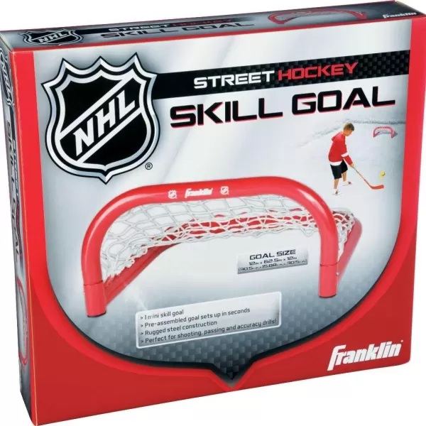 Franklin Sports Mini Skills Street Hockey Goal  Outdoor  Indoor Steel Mini Hockey Net  Perfect for Practice and Training