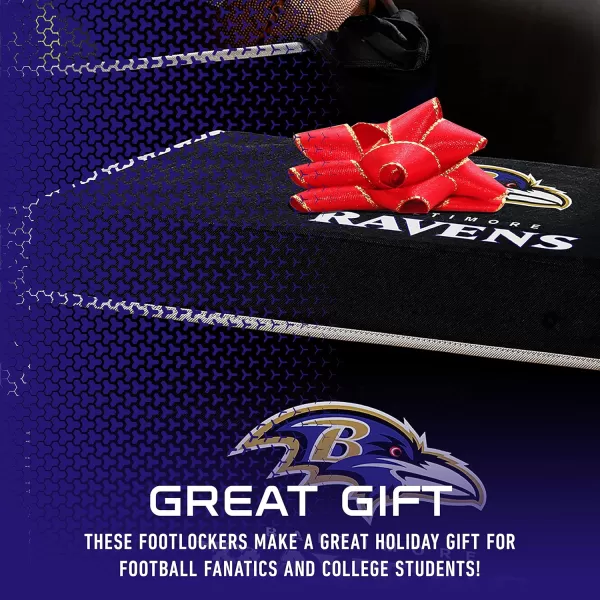 Franklin Sports NFL Storage Footlocker Bins  Large Folding Organizer Containers  NFL Team Office Bedroom  Living Room Dcor  Large  Small BinsBaltimore Ravens