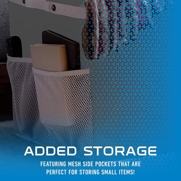 Franklin Sports NFL Storage Footlocker Bins  Large Folding Organizer Containers  NFL Team Office Bedroom  Living Room Dcor  Large  Small BinsLos Angeles Chargers