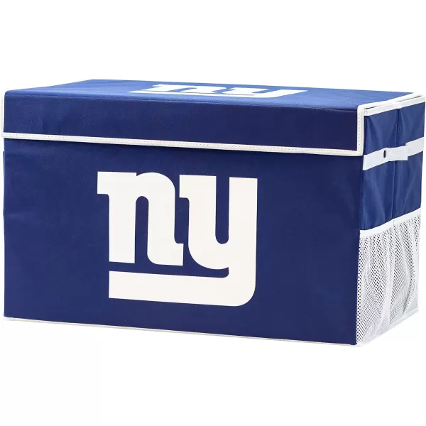 Franklin Sports NFL Storage Footlocker Bins  Large Folding Organizer Containers  NFL Team Office Bedroom  Living Room Dcor  Large  Small BinsNew York Giants