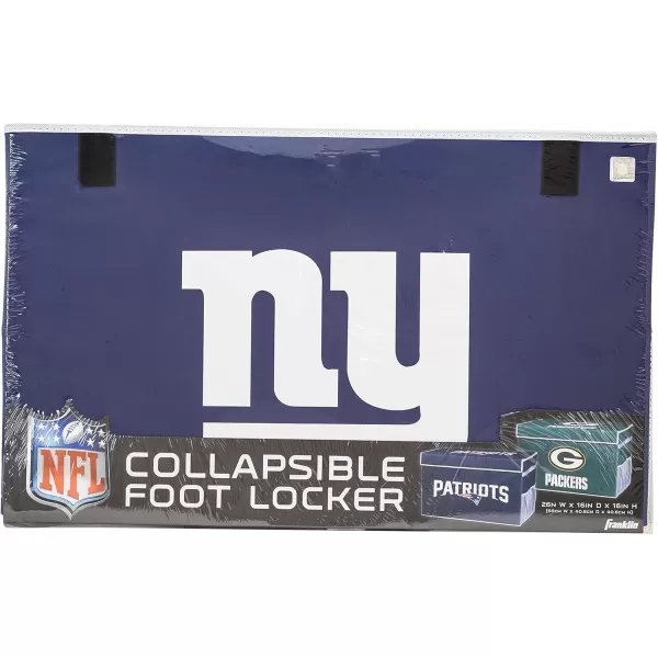 Franklin Sports NFL Storage Footlocker Bins  Large Folding Organizer Containers  NFL Team Office Bedroom  Living Room Dcor  Large  Small BinsNew York Giants