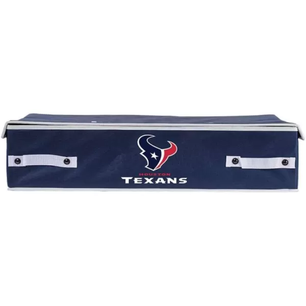 Franklin Sports NFL Under Bed Storage Bins  Folding Organizer Containers  NFL Team Office Bedroom  Living Room DcorHouston Texans