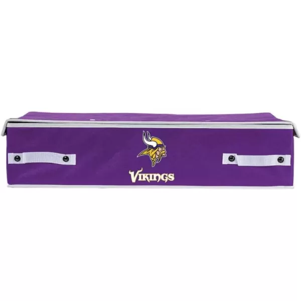 Franklin Sports NFL Under Bed Storage Bins  Folding Organizer Containers  NFL Team Office Bedroom  Living Room DcorMinnesota Vikings