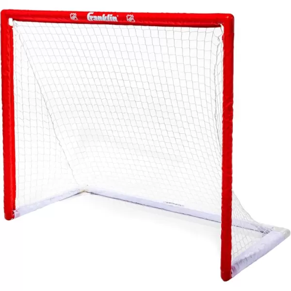 Franklin Sports NHL Street Hockey Goal with Net  Portable Lightweight PVC Youth Street  Roller For Kids  46quot