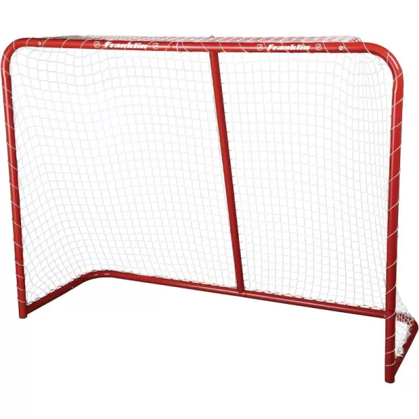 Franklin Sports Youth Street Hockey Net  Indoor  Outdoor Steel Hockey Goal for Kids Roller  Street Hockey  Portable Junior Goal  54quot