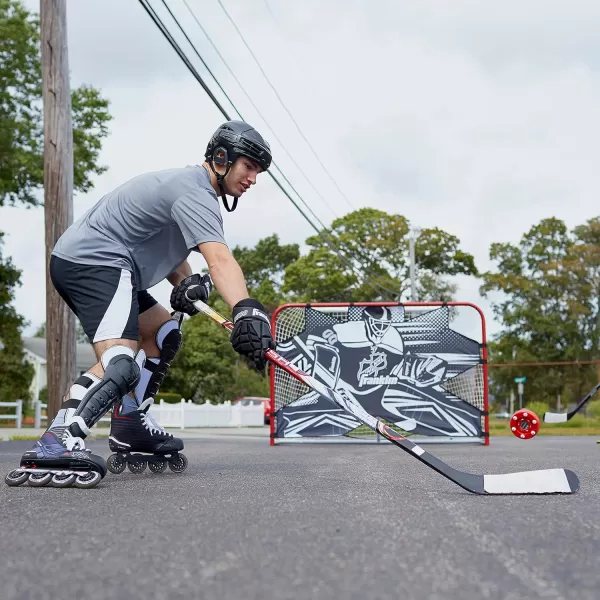 Franklin Sports Street Hockey Sticks  Ambush Junior Street Hockey Stick  Wood and Fiberglass Shaft  ABS Blade  One Piece Stick  46quot 52quot 58quot58