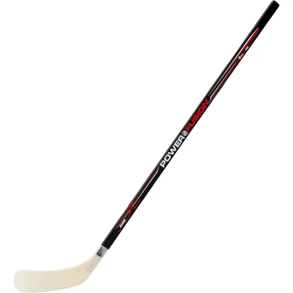 Franklin Sports Street Hockey Sticks  Youth Street Hockey Stick  Wood and Fiberglass Shaft  ABS BladeBlackRed