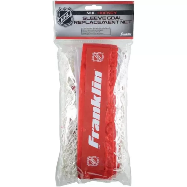 Franklin Sports NHL Hockey Goal Replacement Net  50quot Junior Size Goal Replacement Netting  Outdoor Street Hockey Goal Net  Easy Attach Youth Size Net  50quot x 42quot x 26quotWhite