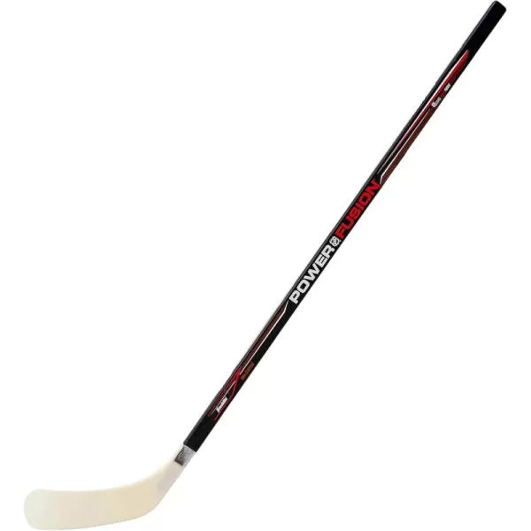 Franklin Sports Street Hockey Sticks  Youth Street Hockey Stick  Wood and Fiberglass Shaft  ABS BladeBlackRed
