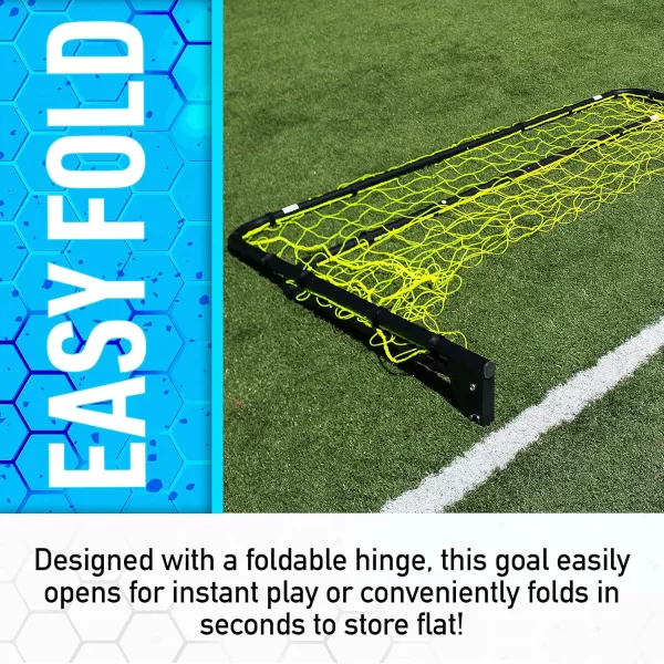 Franklin Sports Competition Soccer Goals  Backyard Portable Steel Soccer Goals  Adult  Youth Soccer Goal with Net  Ground Stakes Included  Multiple Sizes  ColorsBlack