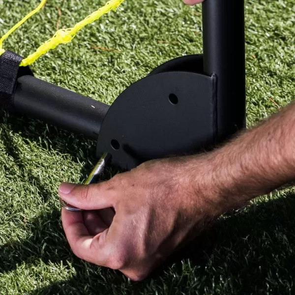 Franklin Sports Competition Soccer Goals  Backyard Portable Steel Soccer Goals  Adult  Youth Soccer Goal with Net  Ground Stakes Included  Multiple Sizes  ColorsBlack