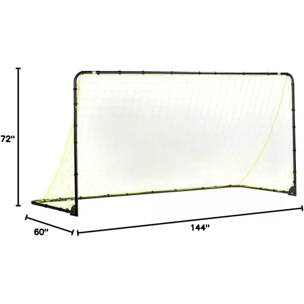 Franklin Sports Competition Soccer Goals  Backyard Portable Steel Soccer Goals  Adult  Youth Soccer Goal with Net  Ground Stakes Included  Multiple Sizes  ColorsBlack