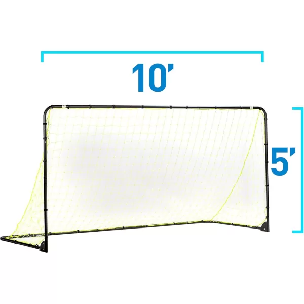 Franklin Sports Competition Soccer Goals  Backyard Portable Steel Soccer Goals  Adult  Youth Soccer Goal with Net  Ground Stakes Included  Multiple Sizes  ColorsBlack