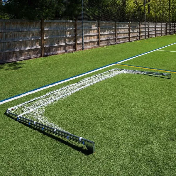 Franklin Sports Competition Soccer Goals  Backyard Portable Steel Soccer Goals  Adult  Youth Soccer Goal with Net  Ground Stakes Included  Multiple Sizes  ColorsSilver