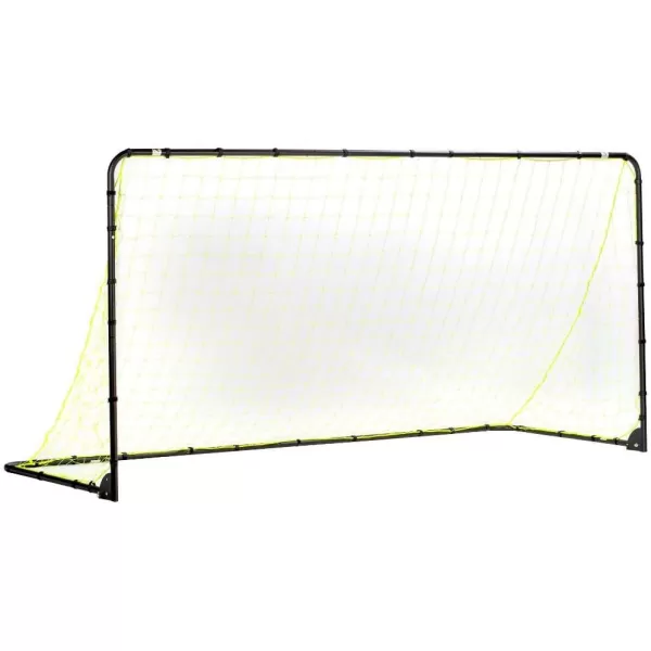 Franklin Sports Competition Soccer Goals  Backyard Portable Steel Soccer Goals  Adult  Youth Soccer Goal with Net  Ground Stakes Included  Multiple Sizes  ColorsBlack