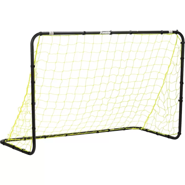 Franklin Sports Competition Soccer Goals  Backyard Portable Steel Soccer Goals  Adult  Youth Soccer Goal with Net  Ground Stakes Included  Multiple Sizes  ColorsBlack