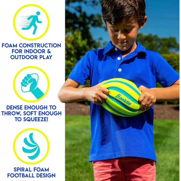 Franklin Sports Foam Soccer Ball  Perfect for Practice and Backyard Play  Best for FirstTime Play and Small Kids  65 inchesFoam Football