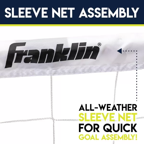 Franklin Sports Kids Soccer Goal Set  Portable Backyard Youth Soccer Goals  2 Mini Soccer Goals with Ground Stakes  54quot x 36quotBlack