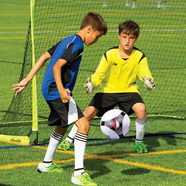 Franklin Sports MLS Pro Vent Soccer Ball  Soft Cover  Official Size and Weight Soccer Ball  Air Pump IncludedSize 3  Ages 8  Under