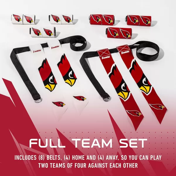 Franklin Sports NFL Flag Football Sets  NFL Team Flag Football Belts and Flags  Flag Football Equipment for Kids and AdultsArizona Cardinals
