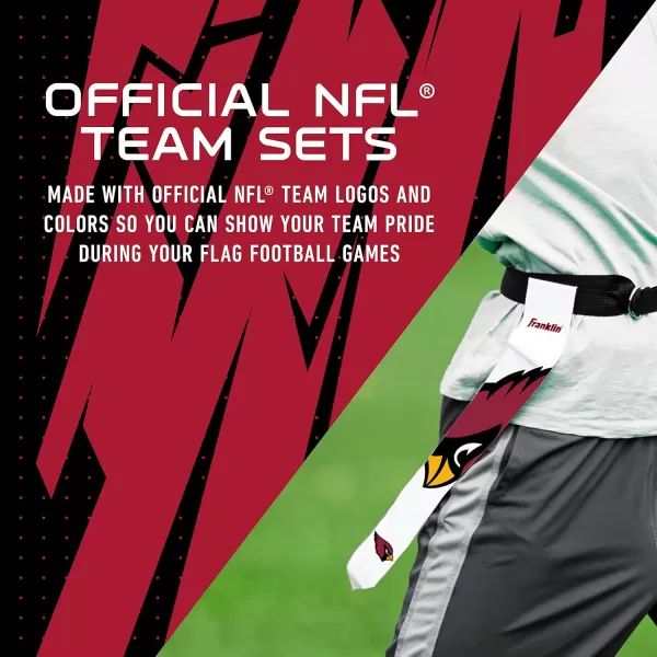 Franklin Sports NFL Flag Football Sets  NFL Team Flag Football Belts and Flags  Flag Football Equipment for Kids and AdultsArizona Cardinals