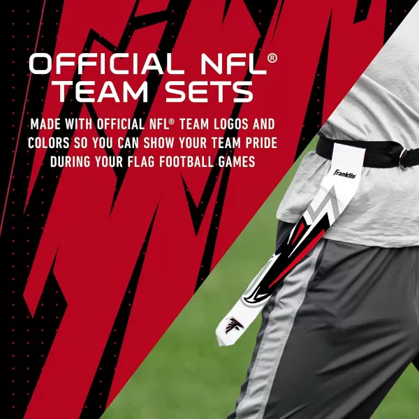 Franklin Sports NFL Flag Football Sets  NFL Team Flag Football Belts and Flags  Flag Football Equipment for Kids and AdultsAtlanta Falcons