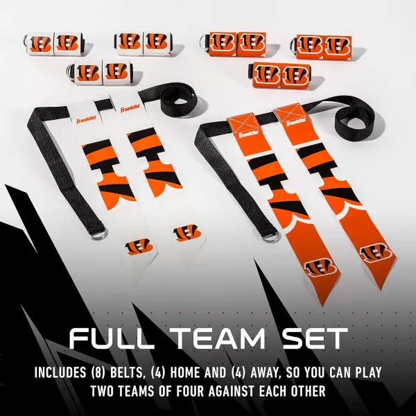 Franklin Sports NFL Flag Football Sets  NFL Team Flag Football Belts and Flags  Flag Football Equipment for Kids and AdultsCincinnati Bengals
