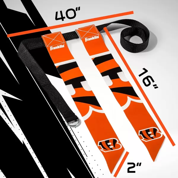 Franklin Sports NFL Flag Football Sets  NFL Team Flag Football Belts and Flags  Flag Football Equipment for Kids and AdultsCincinnati Bengals