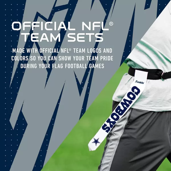 Franklin Sports NFL Flag Football Sets  NFL Team Flag Football Belts and Flags  Flag Football Equipment for Kids and AdultsDallas Cowboys