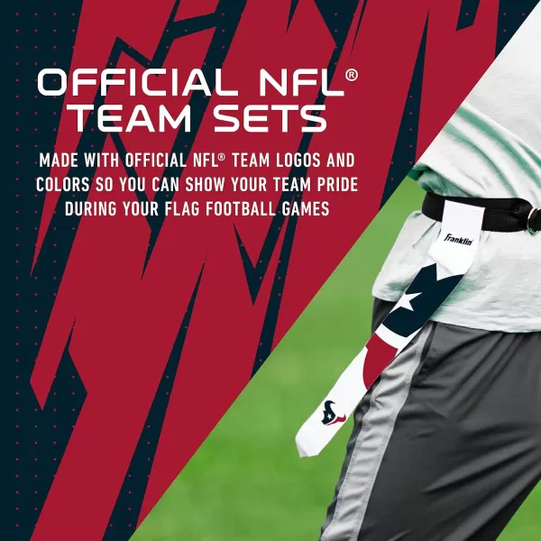 Franklin Sports NFL Flag Football Sets  NFL Team Flag Football Belts and Flags  Flag Football Equipment for Kids and AdultsHouston Texans