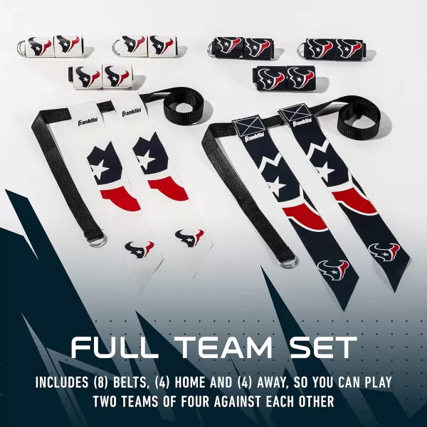 Franklin Sports NFL Flag Football Sets  NFL Team Flag Football Belts and Flags  Flag Football Equipment for Kids and AdultsHouston Texans