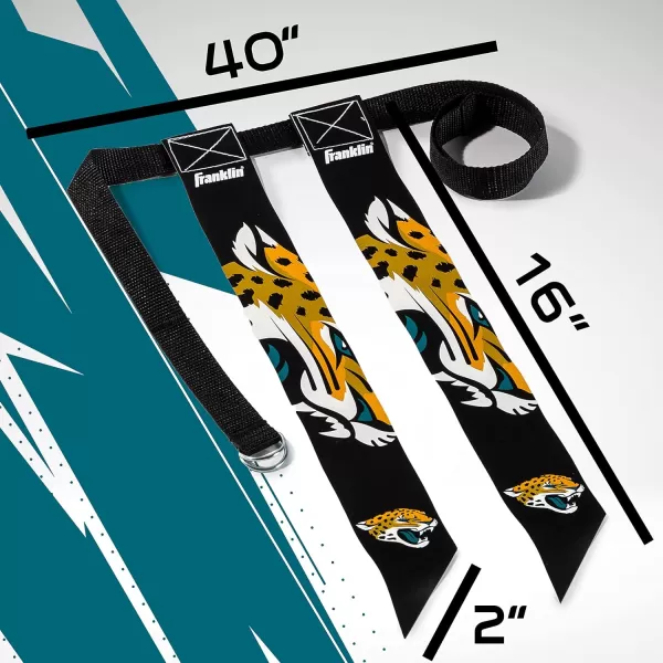 Franklin Sports NFL Flag Football Sets  NFL Team Flag Football Belts and Flags  Flag Football Equipment for Kids and AdultsJacksonville Jaguars