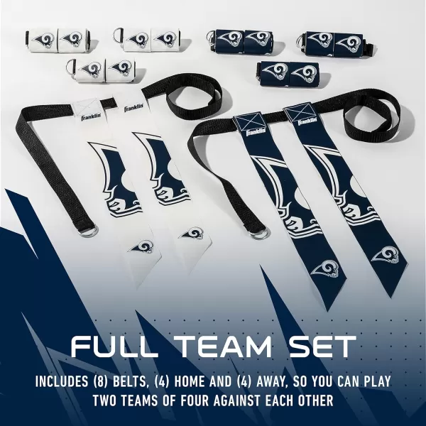 Franklin Sports NFL Flag Football Sets  NFL Team Flag Football Belts and Flags  Flag Football Equipment for Kids and AdultsLos Angeles Rams