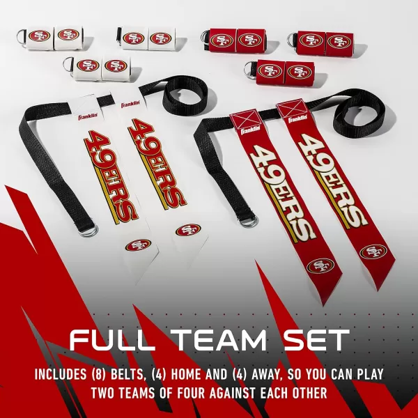Franklin Sports NFL Flag Football Sets  NFL Team Flag Football Belts and Flags  Flag Football Equipment for Kids and AdultsSan Francisco 49ers
