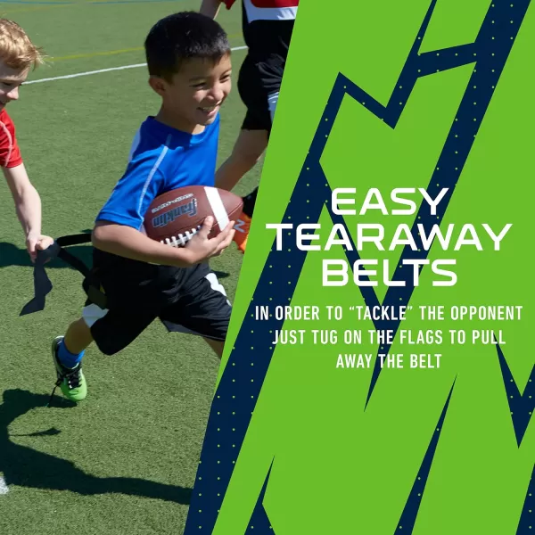 Franklin Sports NFL Flag Football Sets  NFL Team Flag Football Belts and Flags  Flag Football Equipment for Kids and AdultsSeattle Seahawks