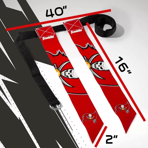 Franklin Sports NFL Flag Football Sets  NFL Team Flag Football Belts and Flags  Flag Football Equipment for Kids and AdultsTampa Bay Buccaneers