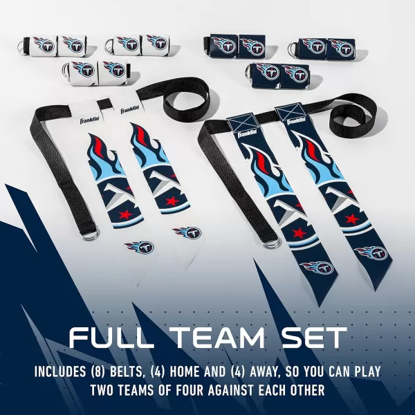 Franklin Sports NFL Flag Football Sets  NFL Team Flag Football Belts and Flags  Flag Football Equipment for Kids and AdultsTennessee Titans