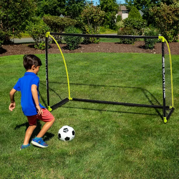 Franklin Sports Portable Soccer Goal  Kids Backyard Soccer Net  6 x 4 Foot  AllWeather Durable Easy Storage  Blackhawk Goal