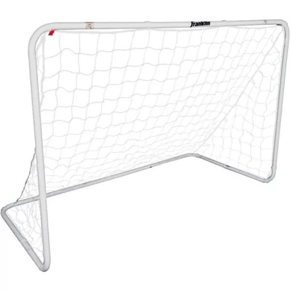 Franklin Sports Competition Soccer Goals  Backyard Portable Steel Soccer Goals  Adult  Youth Soccer Goal with Net  Ground Stakes Included  Multiple Sizes  ColorsWhite